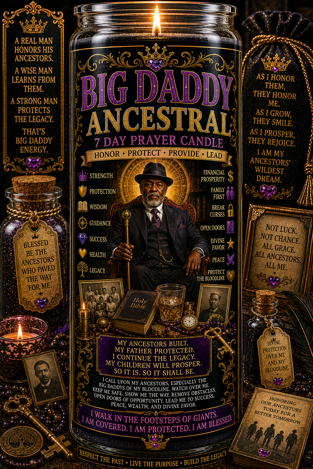 Big Daddy Ancestral Prayer Candle
