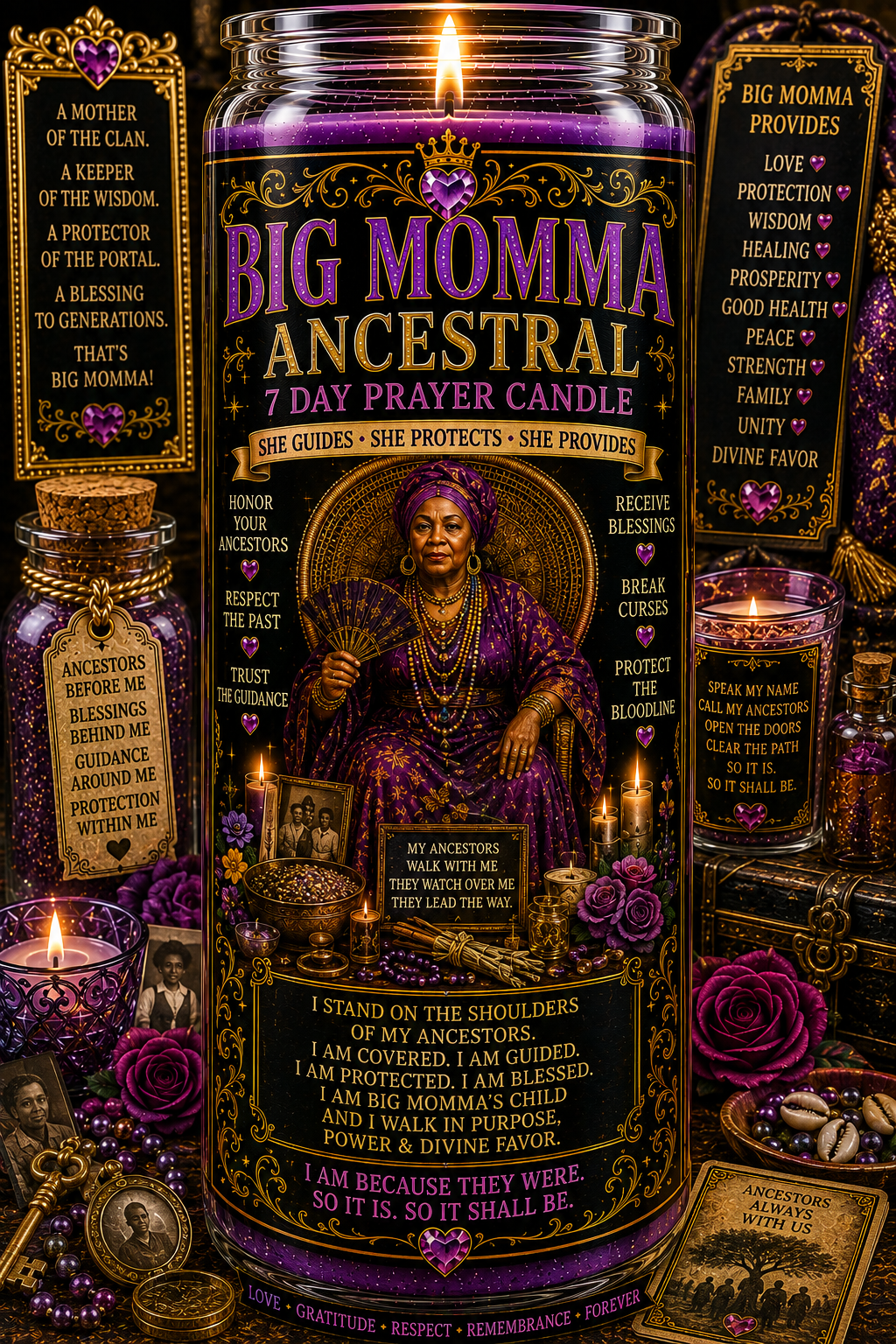 Big Momma Ancestral Prayer Candle