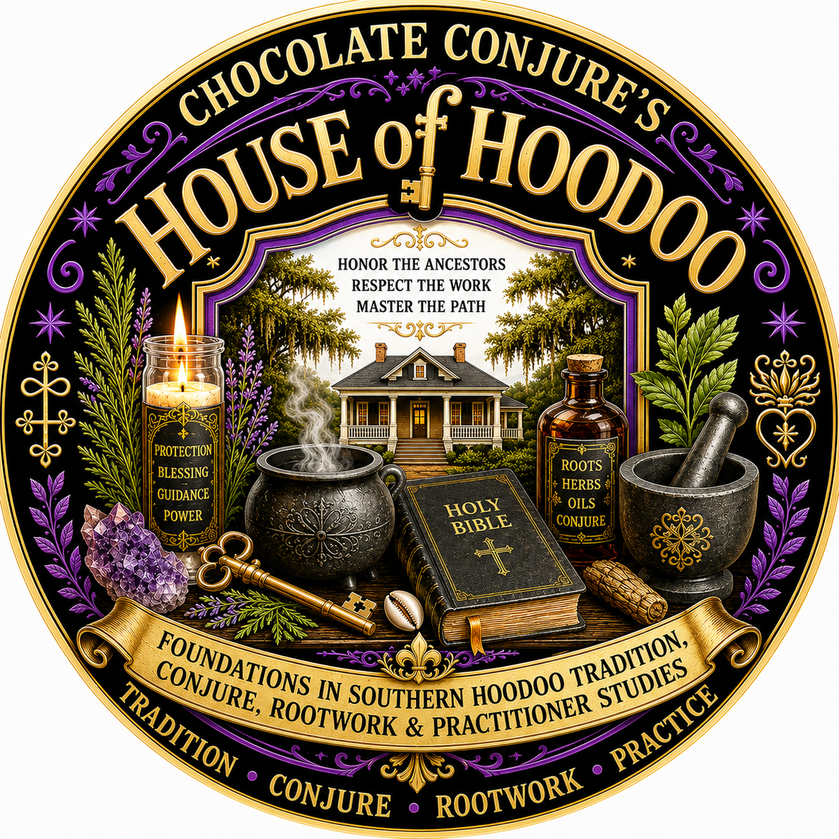 Chocolate Conjure’s House of Hoodoo: Foundations in Southern Hoodoo Tradition, Conjure, Rootwork & Practitioner Studies