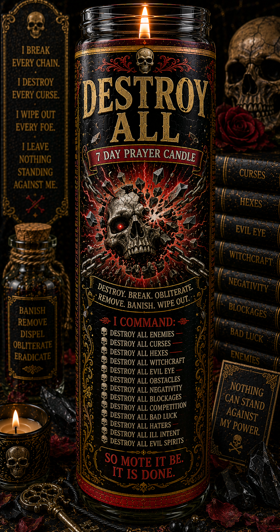 Destroy All Prayer Candle