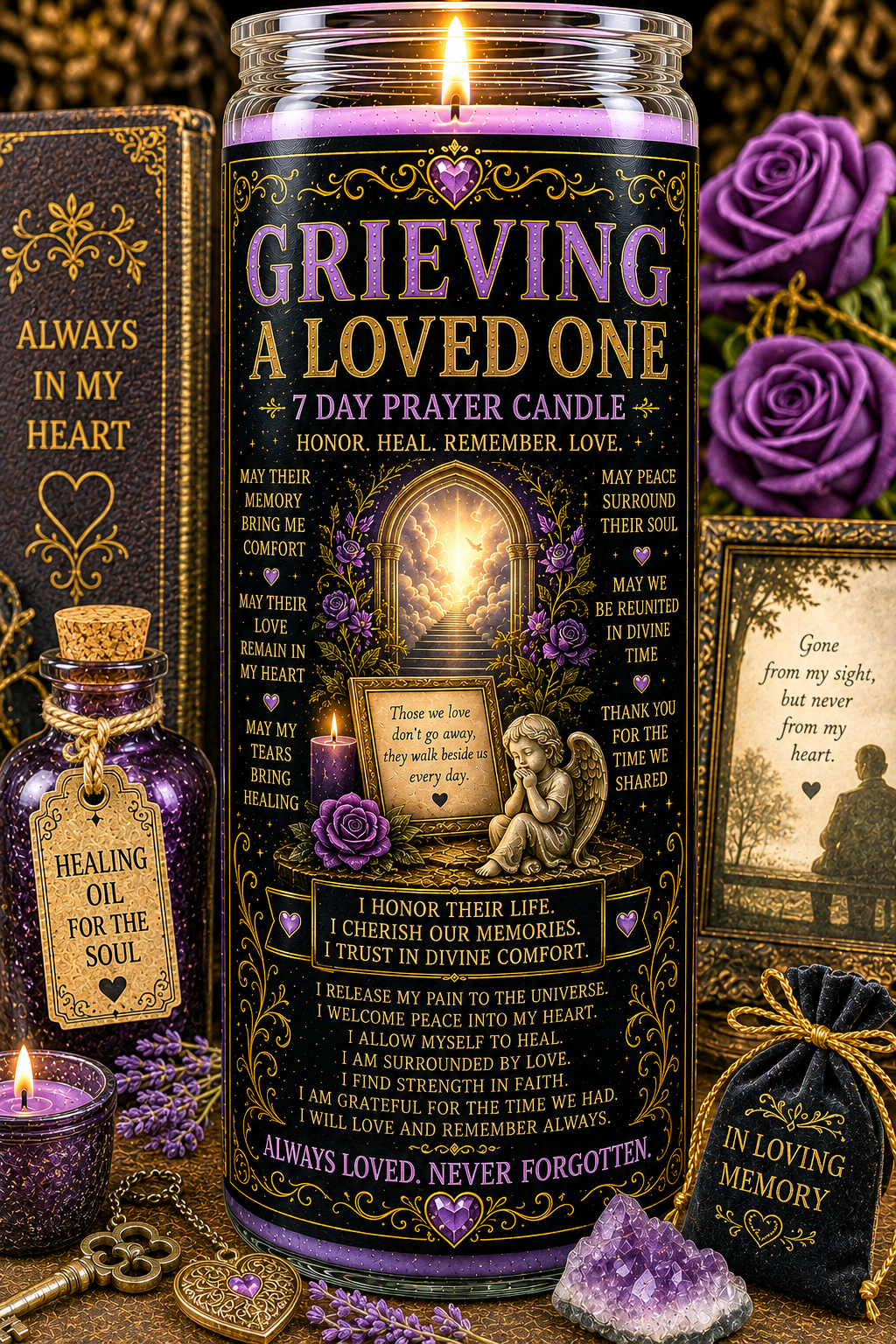 Grieving A Loved One Prayer Candle