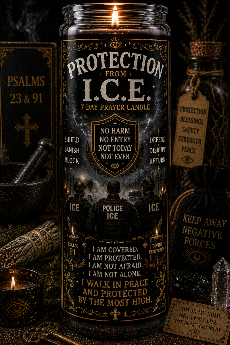 Protection From I.C.E. Prayer Candle