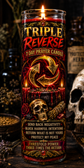 Triple Reverse Prayer Candle